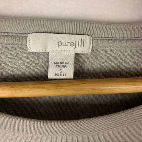 J. Jill PureJill Gray Sweater Lounge Dress - Picture 4 of 7